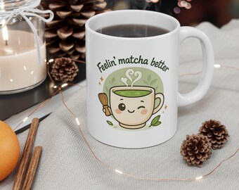 Matcha Ceramic Mug, (11oz, 15oz)