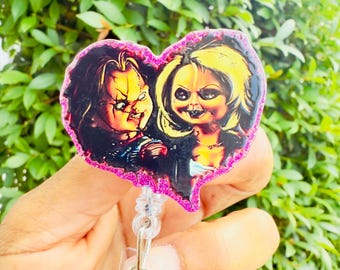 Horror Doll ID Badge Reel