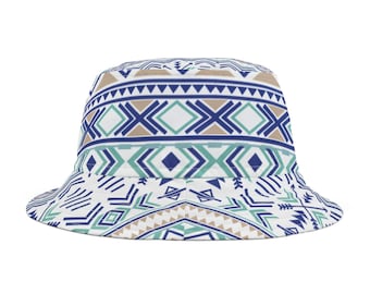 Geometric Bucket Hat: Trendy Summer Beachwear, Festival Style