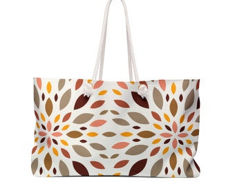 Paisley Weekender Tote Bag, Oversized Beach Travel Bag