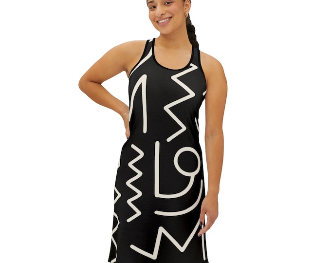 Featured listing image: African Women's Racerback Dress AOP womens dress women dresses womens clothes tank dress summer dress sleeveless dress women dress slip