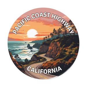 Pacific Coast Highway California Sticker