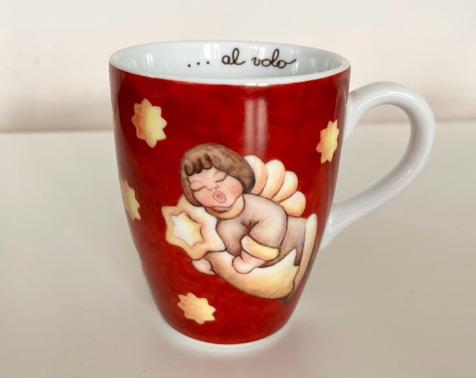 Vintage Thun Christmas Mug. "Al Volo" Collection. 2004 Limited Edition.