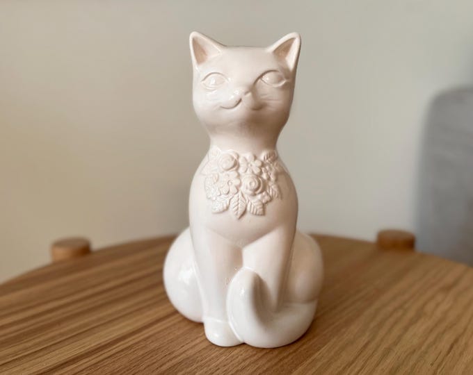 Vintage Ceramic Cat by Rosa Ljung, 18 cm, Deco Keramik, Helsingborg, Scandinavian design