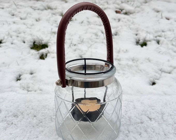 Glass Tea light holder, scandinavian design. Swedish design.