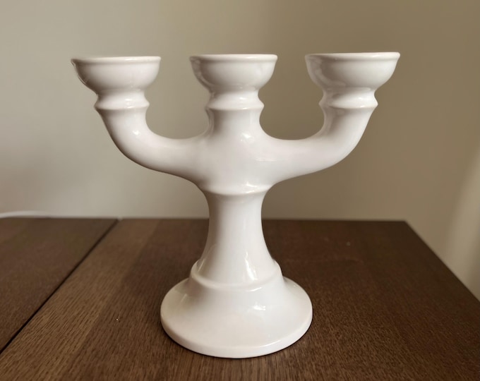 Vintage Candelabra: Traditional Scandinavian 3-Armed Candle Holder