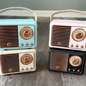 Vintage Mini Radio Bluetooth Speaker - Classic Design with Modern Technology