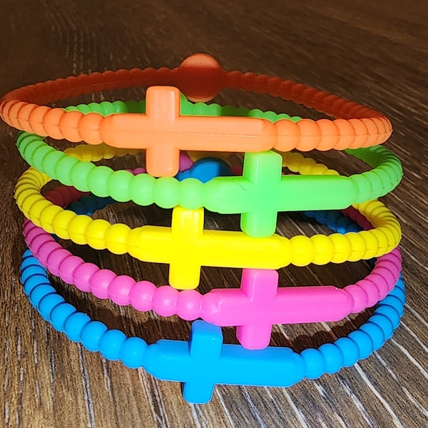 Faithful Conversations Starter: Jesus Bracelets Made of Soft Silicone - Spread His Love