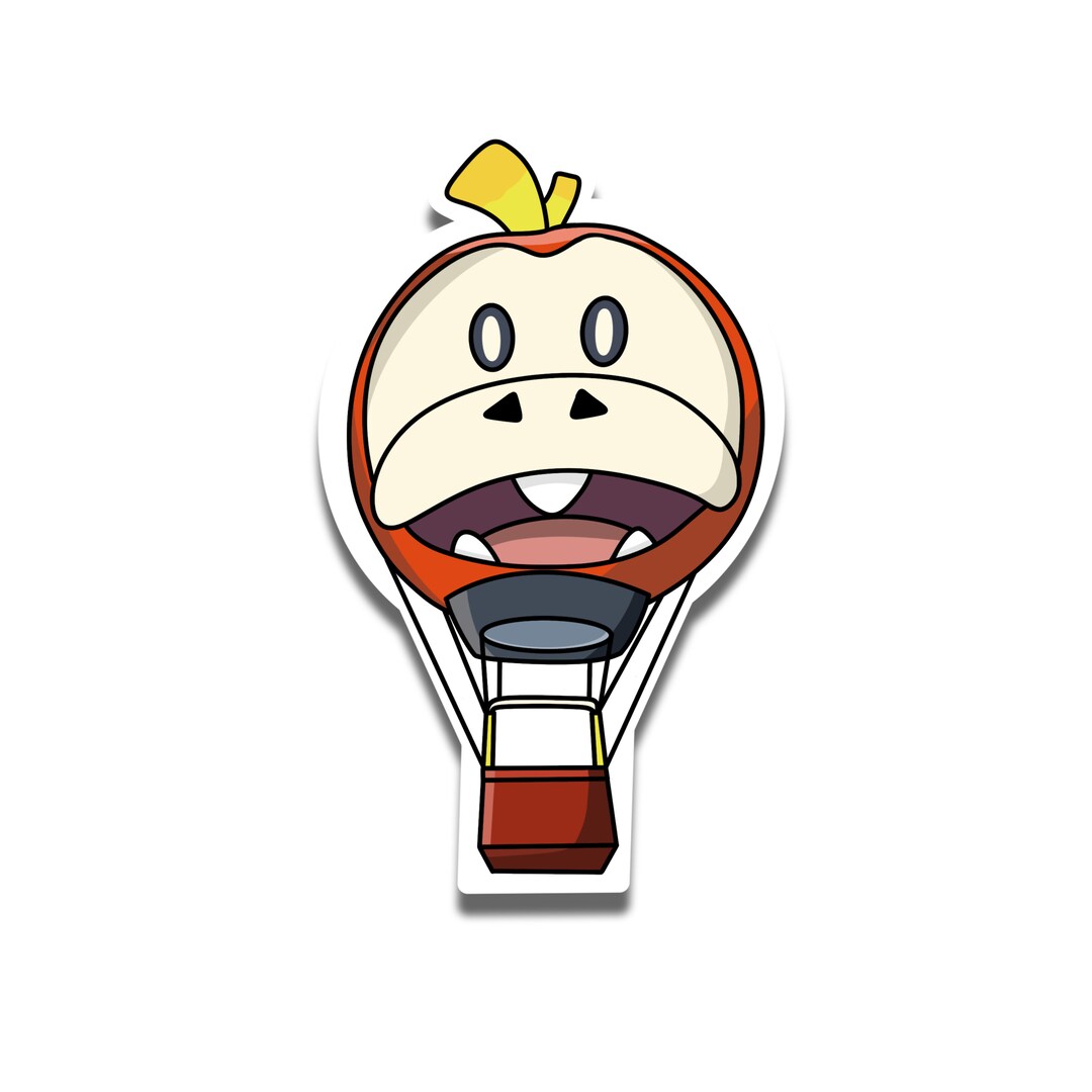 Fuecoco Hot Air Balloon Sticker - Etsy