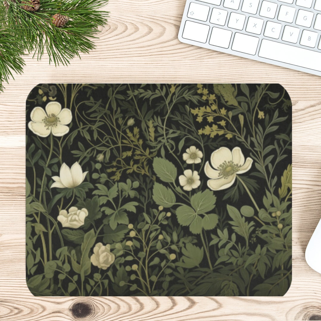 Cottage Core Computer Mouse Cottagecore Mouse Pad, Wildflower Desk Decor, Floral Mouse Pad 9 X 8 ...