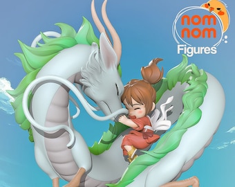 Chihiro and Haku Chibis by Nomnom