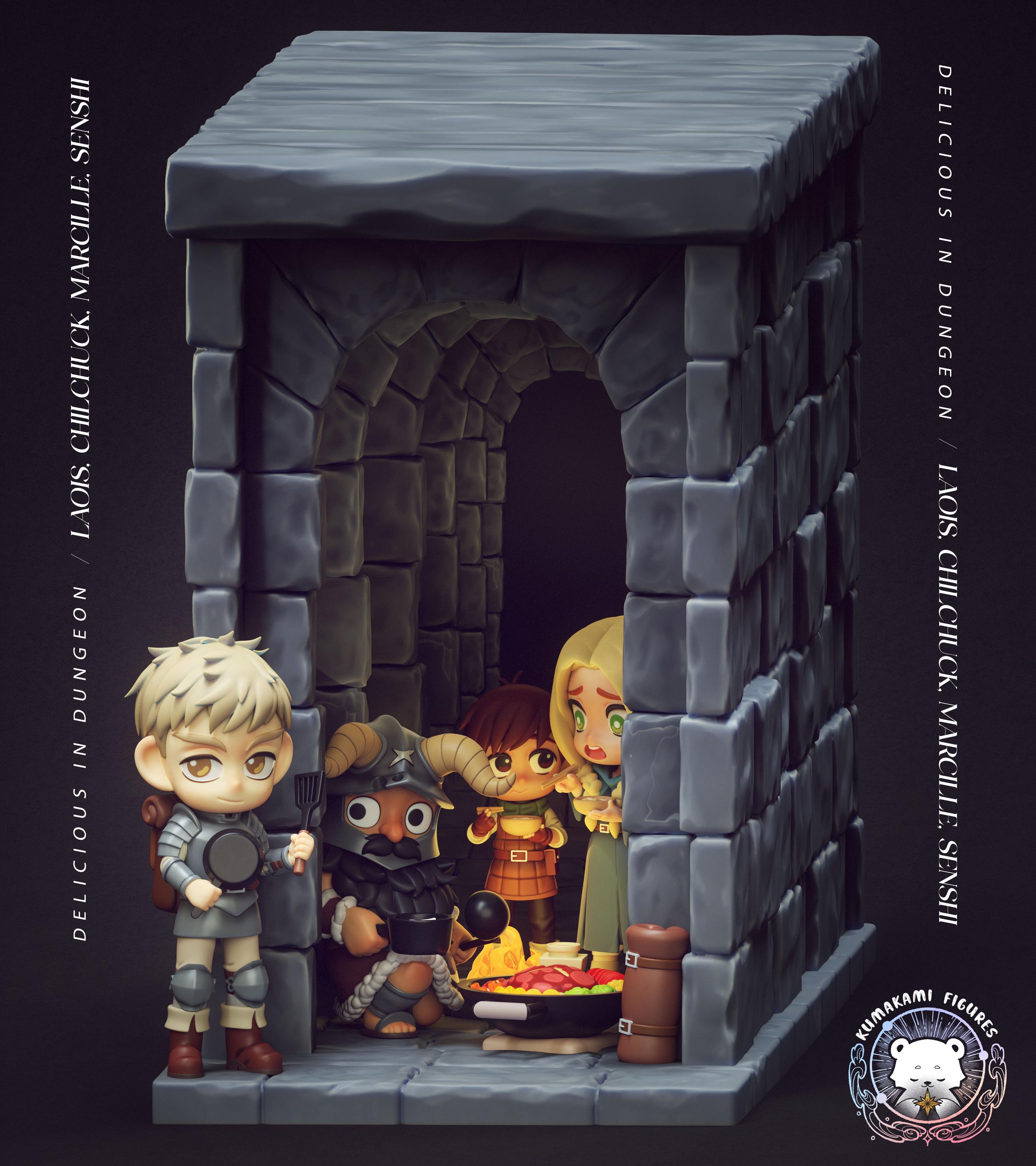 Set Figurines SEGA Délicieux Dans Le Donjon - Laïos Et Marcille (lot De 2) - Neuf