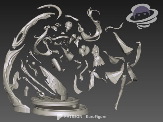 濡れ鼠さん　ガレージキット ガレージキット 1/7 ゼンレスゾーンゼロ Vivian V1 未塗装未組立