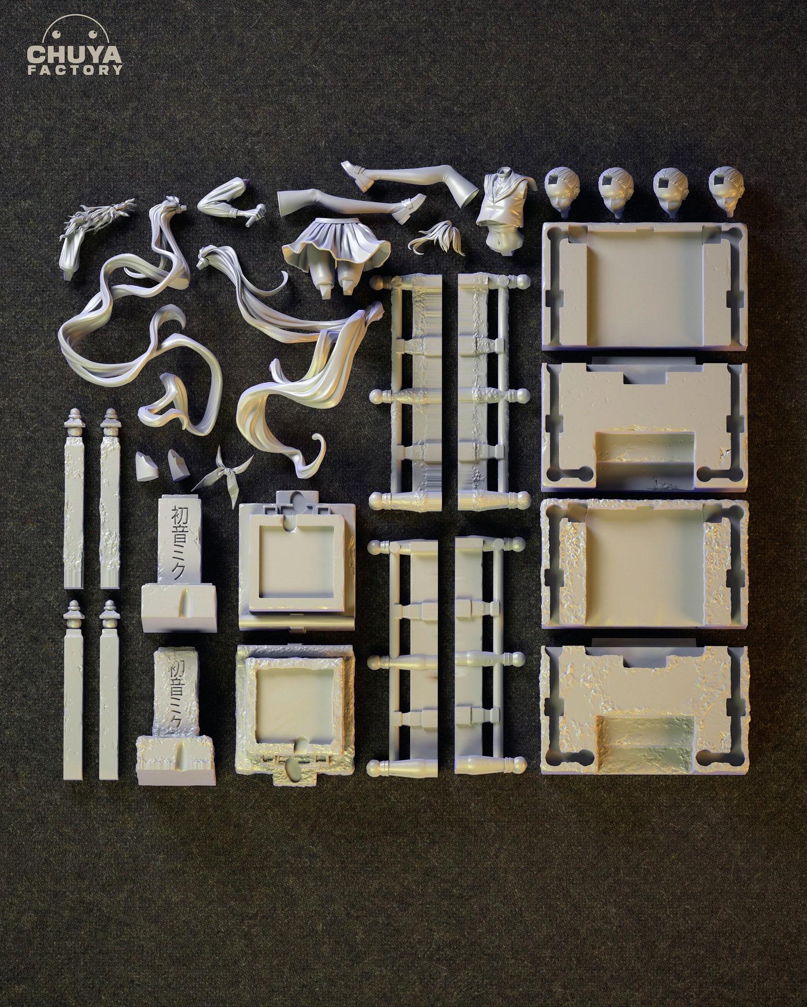 Hatsune Miku Garage Kit by Chuyafactory Etsy