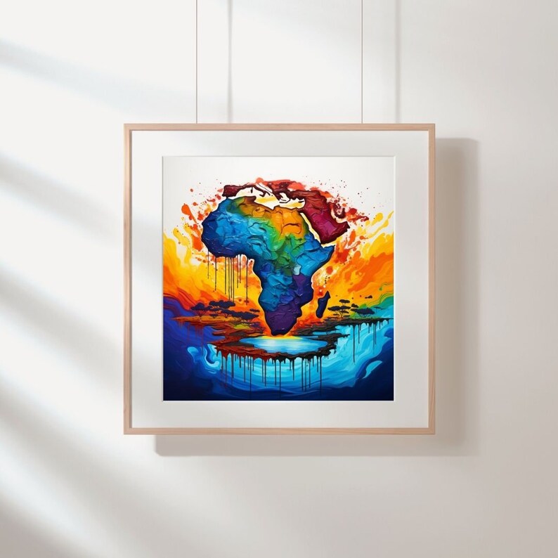 Colors of Africa | Digital Art Print - Etsy