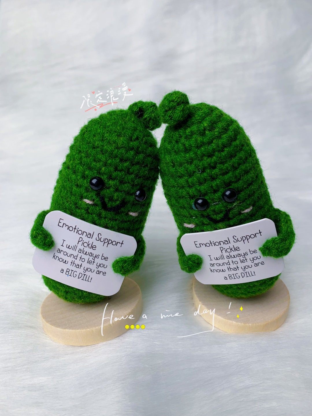 Handmade Wool Stuffed Animals Crochet Pickle Home Decoration Etsy