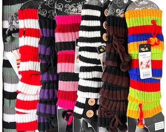 Striped Leg Warmers - Assorted