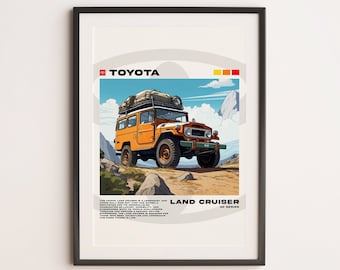 Toyota Land Cruiser Digital Print *INSTANT DOWNLOAD*. A Great Wall