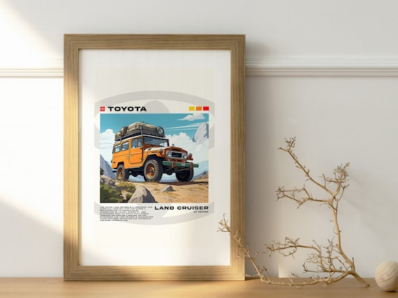 Toyota Land Cruiser Digital Print *INSTANT DOWNLOAD*. A Great Wall