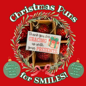 Juegos de palabras divertidos para Navidad, tarjetas de aliento para amigos y familiares, refuerzo de la confianza, espíritu navideño en el trabajo, notas para el almuerzo de adolescentes