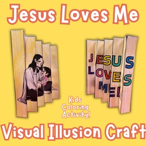 Jesus Loves Me, Coloring Pages for Children&#39;s Church, Sunday School Activity for Kids, Bible Lessons, Jesus Loves You, Bible Color Activity