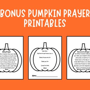 ACTS Prayer Model Pumpkin Craft Printable | Fall Sunday School Bible ...