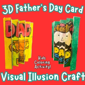 Fête des pères, coloriages, papa barbu, carte de fête des pères, carte d'anniversaire pour papa, carte 3D, travaux manuels pour la fête des pères, bricolage cadeau de fête des pères