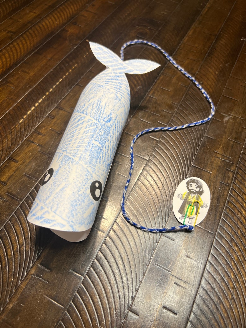 Whale Craft for Kids, perfect for Sunday School, Children's Church, Christian School, homeschool, or activity todo at home.