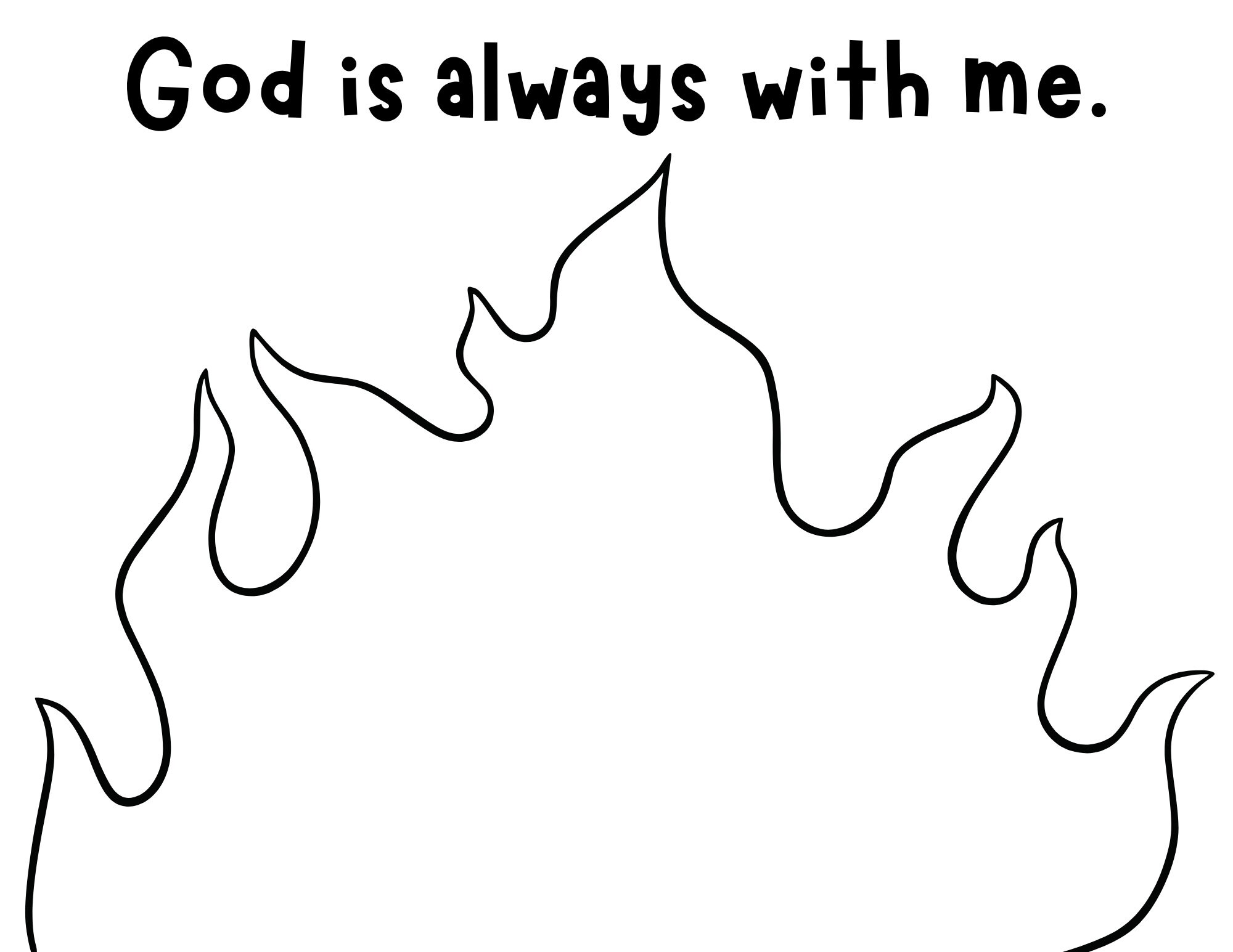Firey Craft Fiery Furnace Craft Printable – Shadrach Meshach and Abednego Bible ...