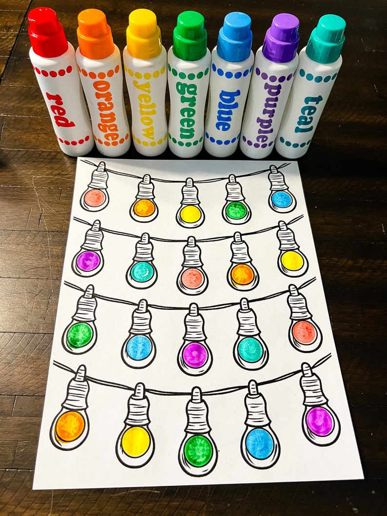 Preschool Christmas Printables Dot Marker Coloring Pages Christmas Preschool christmas printables dot marker coloring pages christmas
