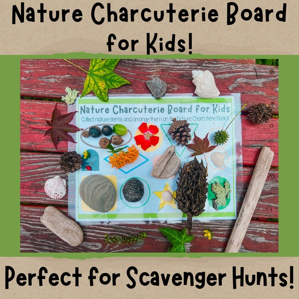 Nature Scavenger Hunt, Outdoor Games for Kids, Charcuterie Board, Learning Games, Nature Printable, Fall Outdoor Activities, Camping Games