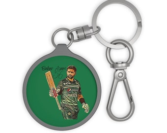 Babar Azam Keychain Keyring Tag Cricket Pakistan Cricket