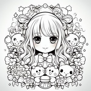 125 - Cute Coloring Pages - Unleash Your Inner Artist - 12 X 12 and 8.5