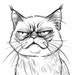 Grumpy Cat Coloring Pages Set 63 Designs Printable PDF Instant Download ...