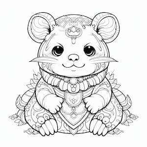 125 - Cute Coloring Pages - Unleash Your Inner Artist - 12 X 12 and 8.5