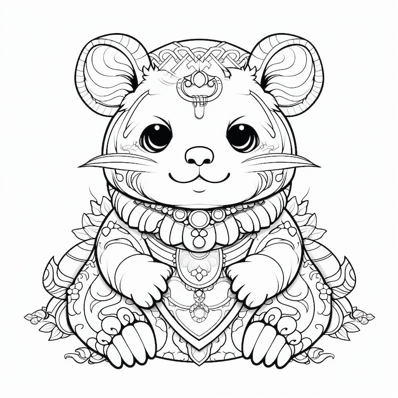 125 - Cute Coloring Pages - Unleash Your Inner Artist - 12 X 12 and 8.5