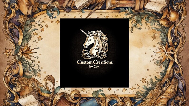 Each page is adorned with flourishes, foliage, stars, books, wands, swoops, and curvatures that transport you to a fantasy realm.
Gold Accents: A range of faded browns blends with radiant gold details, creating a sense of mystique and elegance.