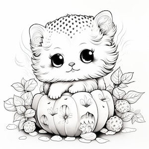 125 - Cute Coloring Pages - Unleash Your Inner Artist - 12 X 12 and 8.5