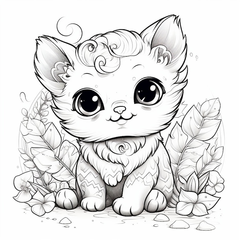 125 - Cute Coloring Pages - Unleash Your Inner Artist - 12 X 12 and 8.5