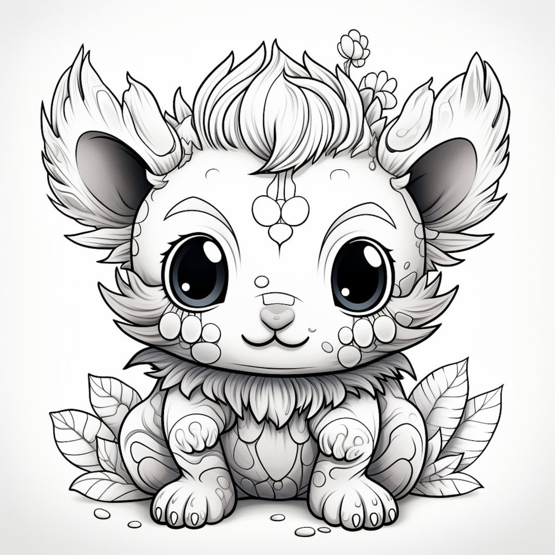 125 - Cute Coloring Pages - Unleash Your Inner Artist - 12 X 12 and 8.5