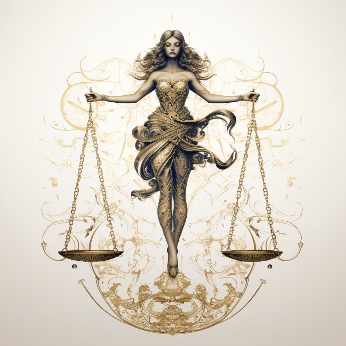 Libra Signa Libra Zodiac Sign Art - 12x12 300 DPI PNG + Printable PDF Depictions ...