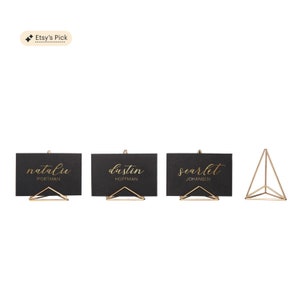 Porta-cartões MOD Place - 4 opções de cores - Modlode - Porta-cartões de nome de casamento - Decoração geométrica para eventos especiais, porta-cartões metálico