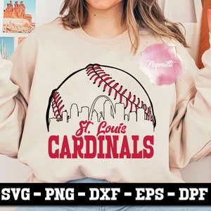 Vintage St Louis Cardinals Baseball Fan Sweatshirt Shirt - Jolly Family  Gifts