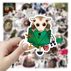 Autocollants Possum, autocollants d’animaux, autocollants de la faune, amoureux de la nature, artisanat, scrapbooking, autocollants imperméables en vinyle