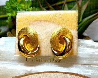 Vintage christian dior clip on earrings top
