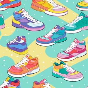 Shoes 3 Seamless Tile Pattern