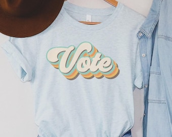 Vote TShirt for Women, Retro Vote Shirt, Midterms Voting Tee