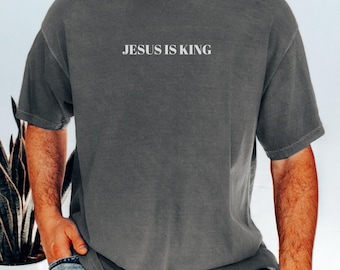 Chemise Yeshua, chemise Jésus est roi, chemise Jésus, t-shirt Jésus, Jesus Merch, streetwear chrétien, chemise chrétienne pour homme, chemise Faith