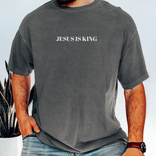 Yeshua Shirt, Jesus is King Shirt, Jesus Shirt, Jesus t shirt, Jesus Merch, Christian Streetwear, Mens Christian Shirt, Faith Shirt