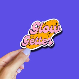 Glow Getter Esthetician Sticker: Waterproof Skin Care Decal